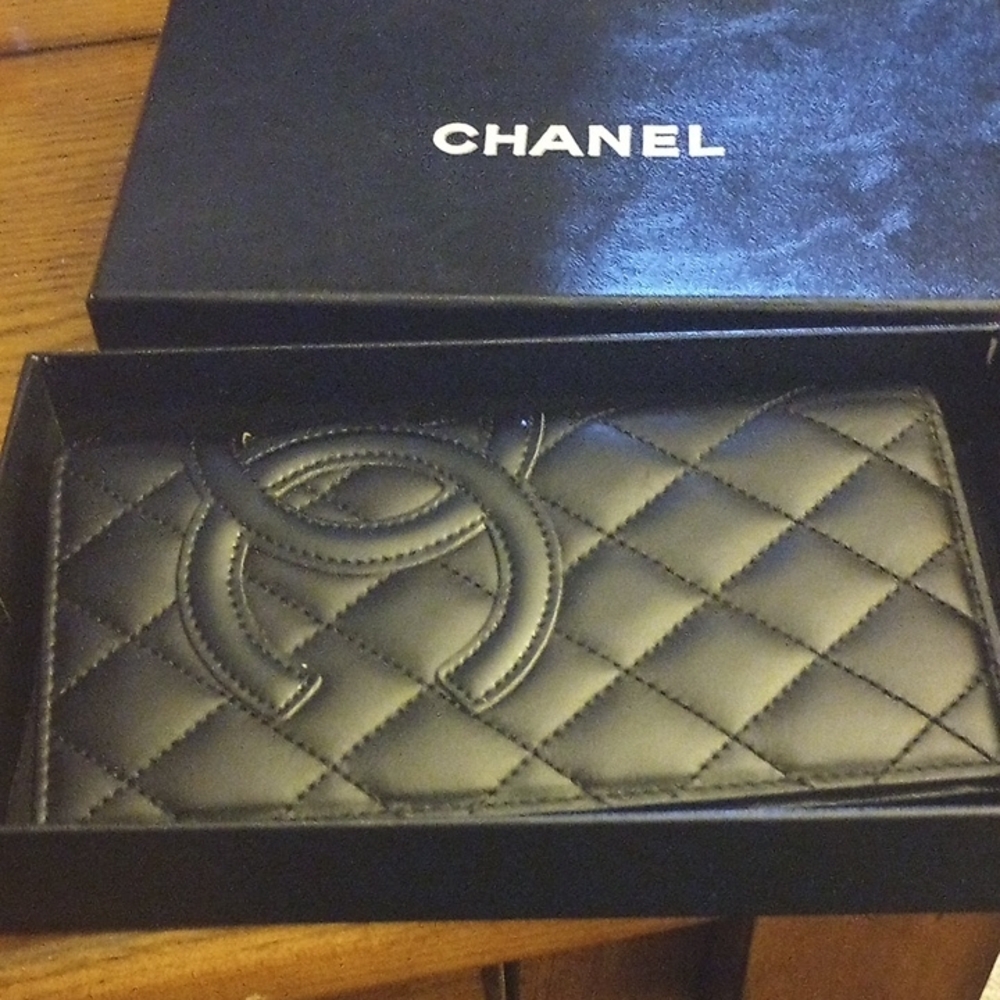 Chanel Black Quilted Wallet